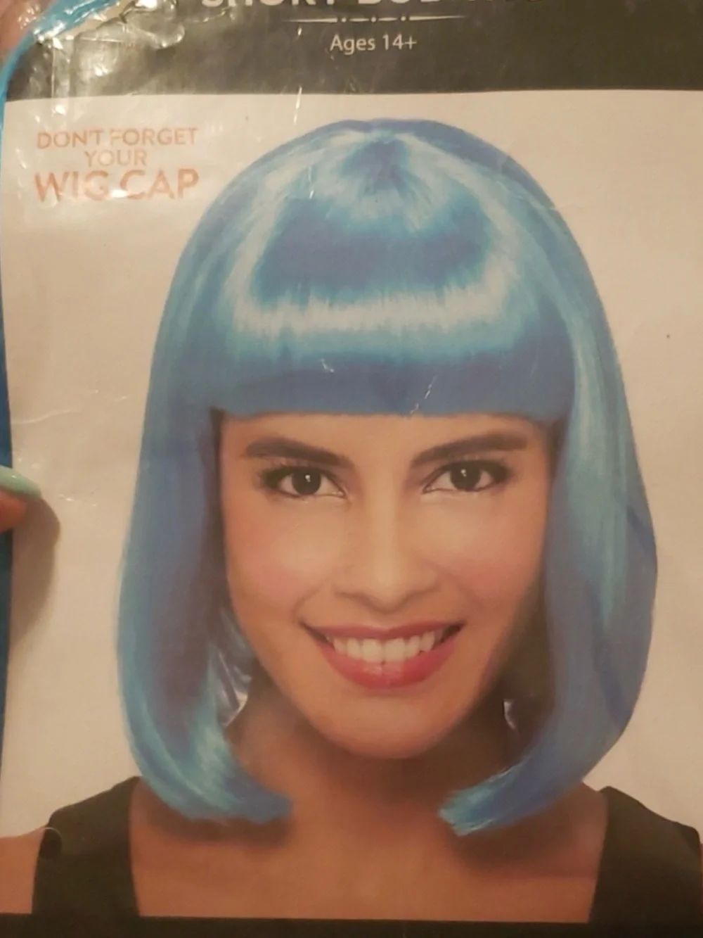 Short Bob Wig - Blue -